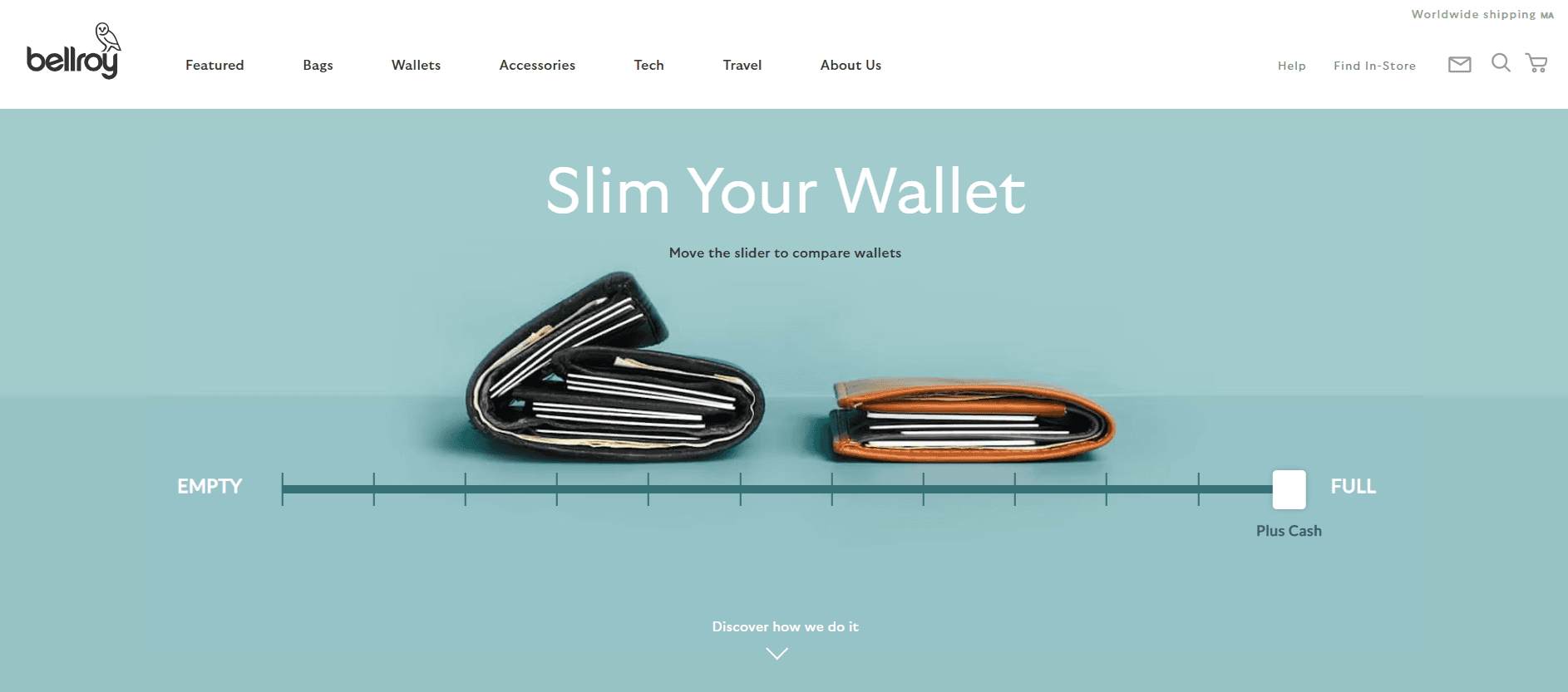 Custom Shopify Section - Bellroy-Inspired 'Slim Your Wallet'